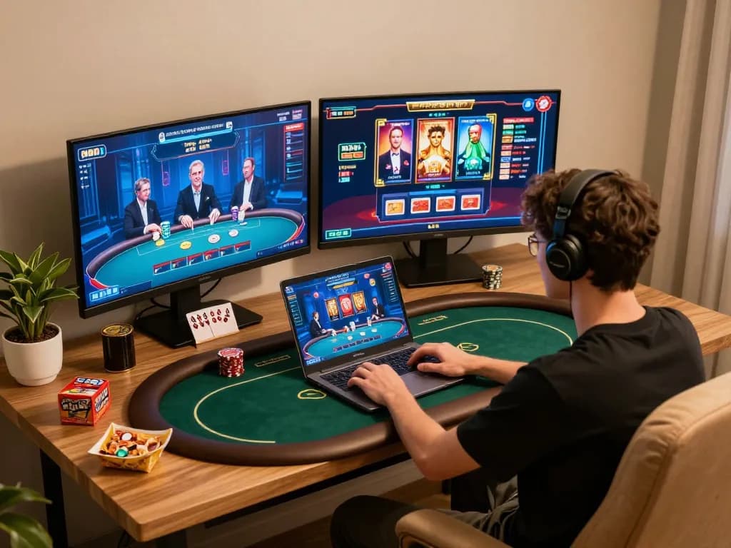 Experience thrilling poker action online with 78win's advanced gaming interface and seamless gameplay.