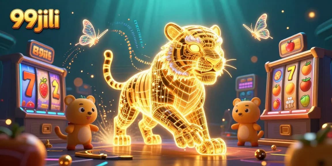 Engage in thrilling 99jili casino adventures with dynamic slot reels and energetic characters.