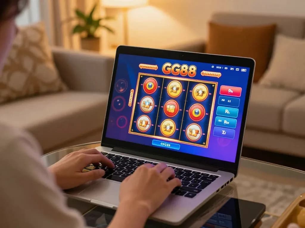 Play exciting GG88 slots while relaxing at home on your laptop.