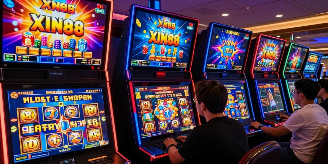 Exciting XN88 online gaming scene with players enjoying vibrant digital casino experience.