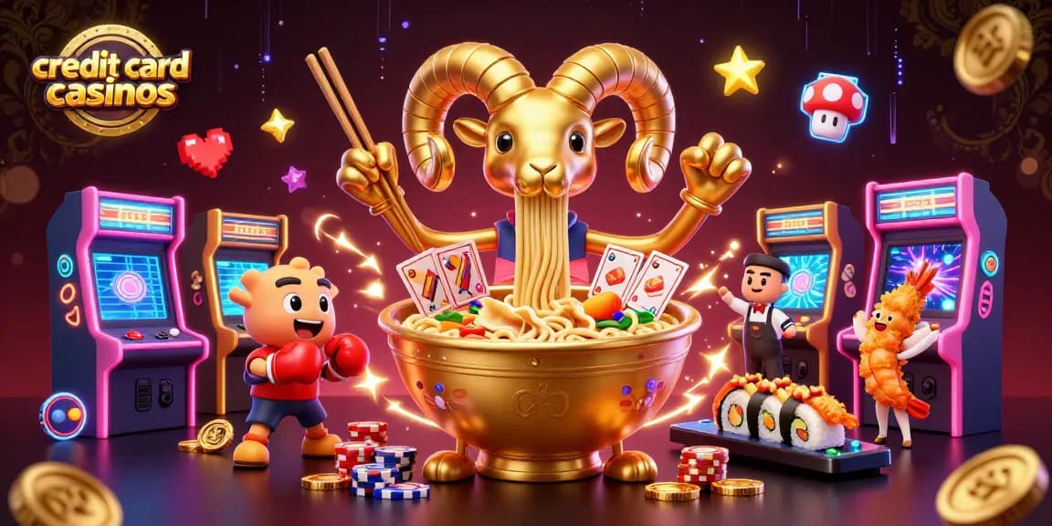 Engage in thrilling gameplay at credit card casinos with vibrant character action and gaming elements.