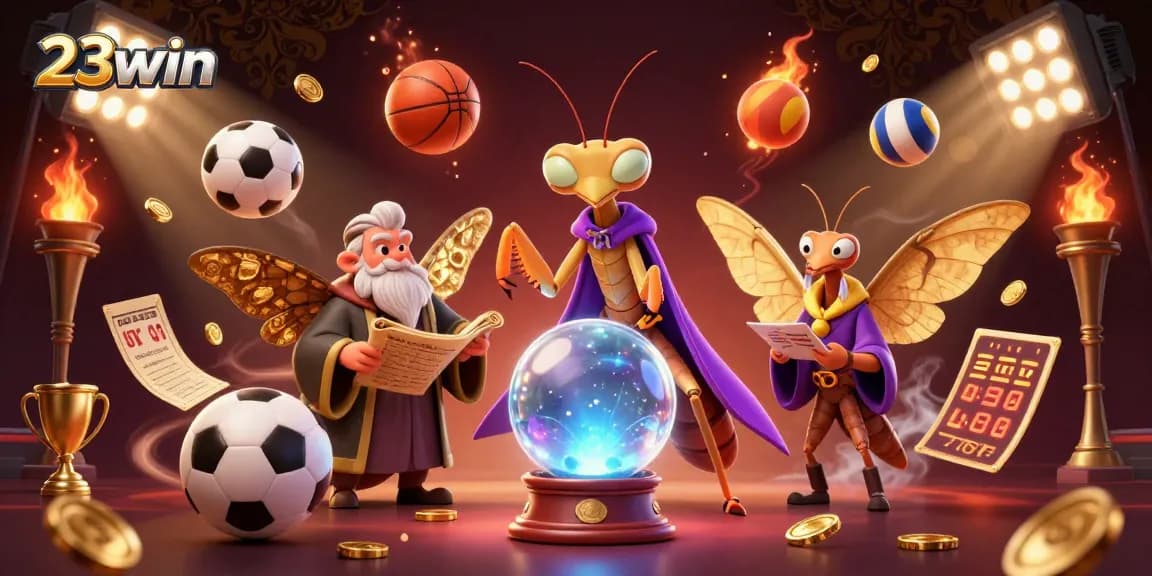 Engage with 23win's vibrant gaming scene featuring 3D characters and dynamic sports elements.