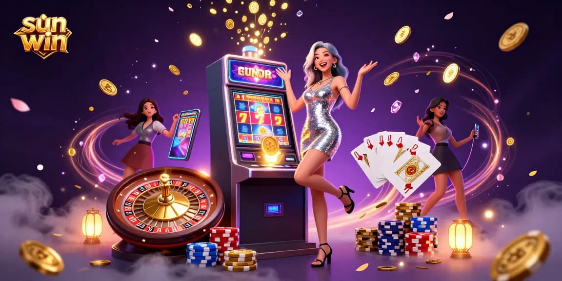 Spin and win at sun win with stunning slot machines and vibrant casino elements.