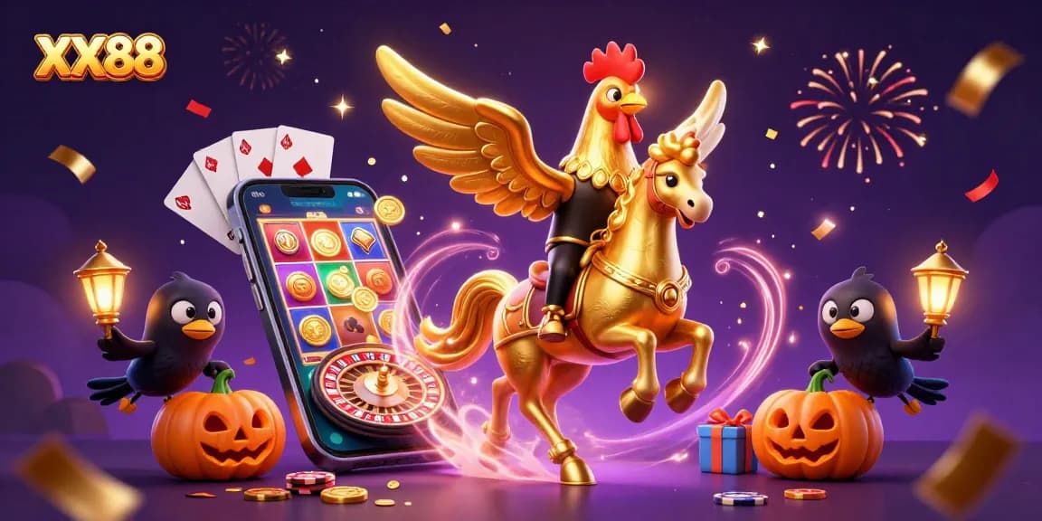 Experience the vibrant excitement of XX88's casino games with colorful visuals and dynamic elements.
