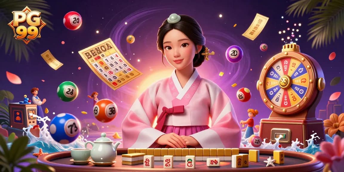 Play lottery games with PG 99's colorful elements and stunning casino visuals.