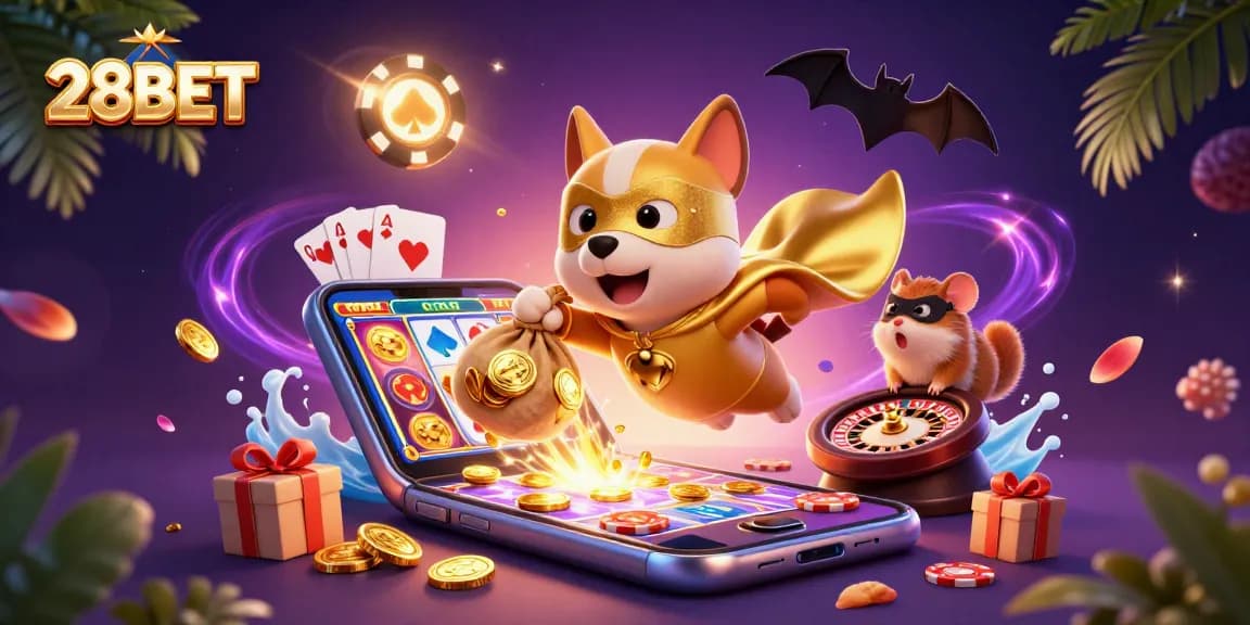Experience thrilling gaming moments with 28BET's colorful casino atmosphere filled with action and rewards.