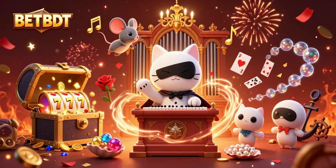 Experience thrilling gameplay with BETBDT at this dynamic casino scene featuring captivating characters and vibrant elements.