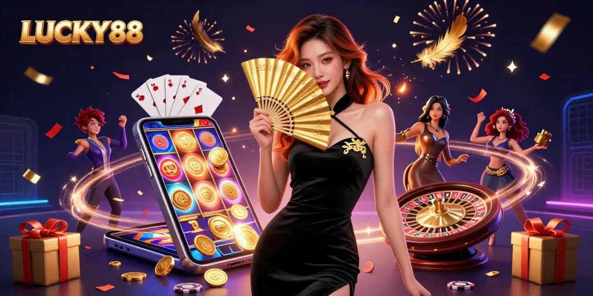 Experience the excitement of LUCKY88 with vibrant slot action and engaging characters.