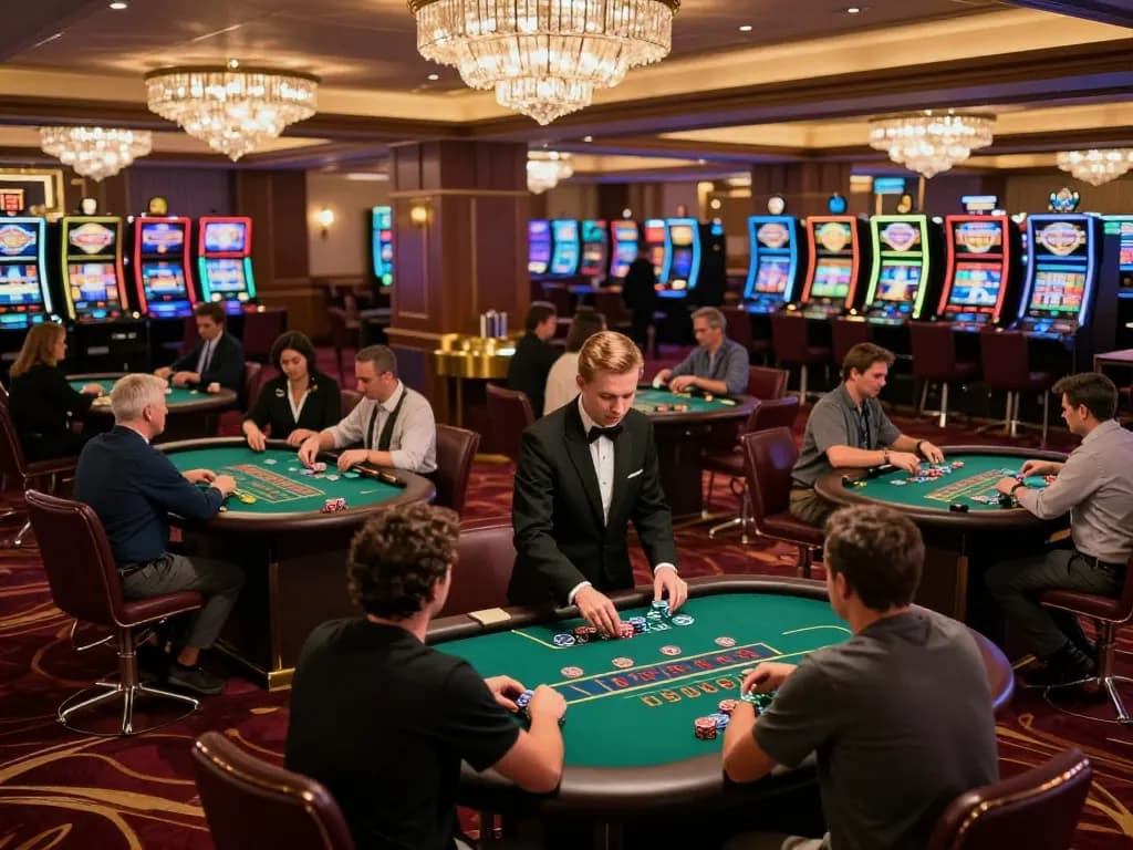 hb88 players engaging in strategic blackjack gameplay under warm ambient lights