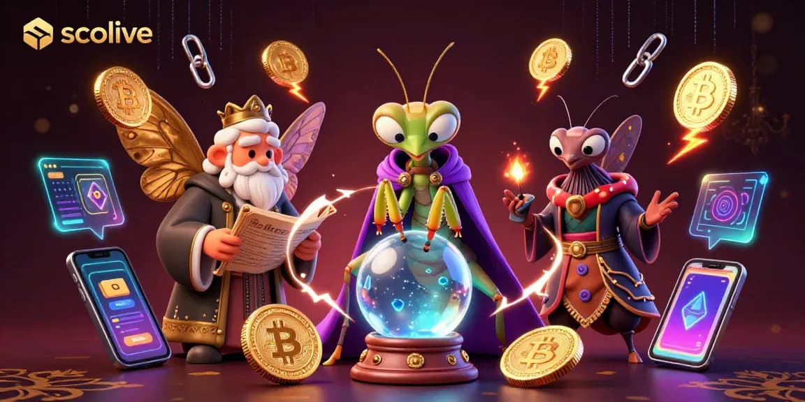 Experience Socolive's lively atmosphere with a unique 3D rendering of characters interacting in a fantasy setting.