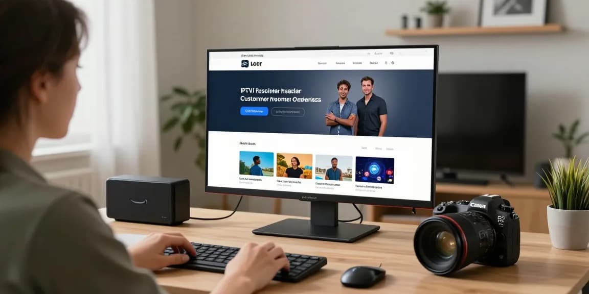 IPTV Reseller Panel features shown by local professional managing subscriptions, trusted provider.