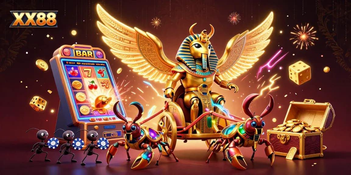 Experience the thrill of gambling at XX88 with spectacular scenes of jackpots and casino excitement.