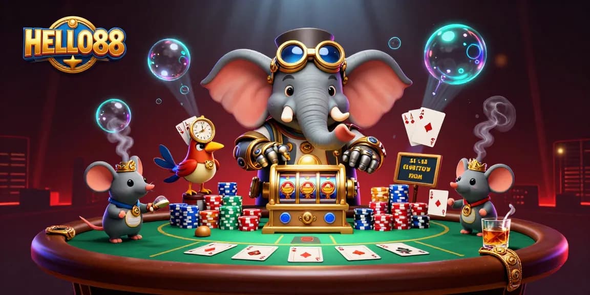 Play exciting games at HELLO88 casino with stunning steampunk visuals and rich betting elements.
