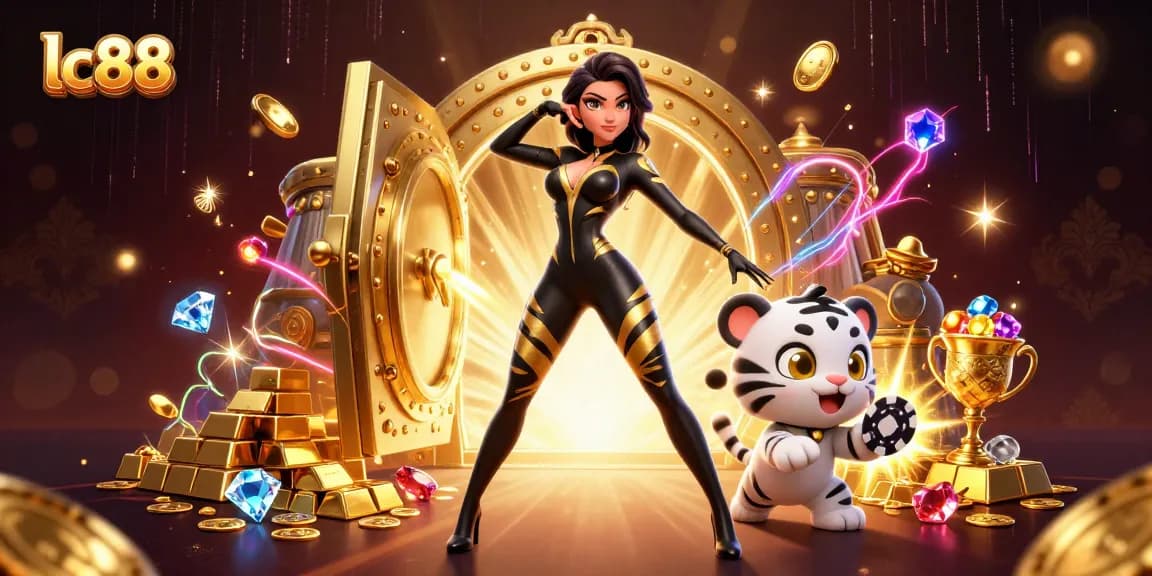 Experience vibrant gaming excitement with lc88 as wealthy treasures and playful tigers entertain players