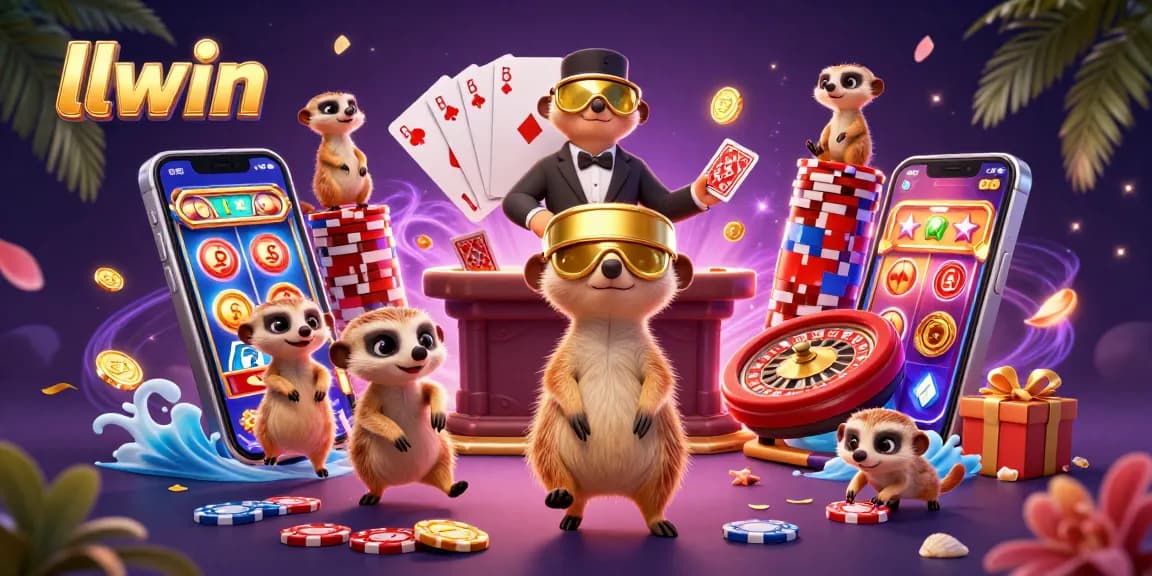 Experience thrilling gaming at llwin's dynamic 3D cartoon casino operated by meerkats.