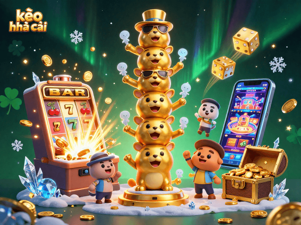 Engage in thrilling kèo nhà cái action with vibrant slot machines and exciting casino elements.