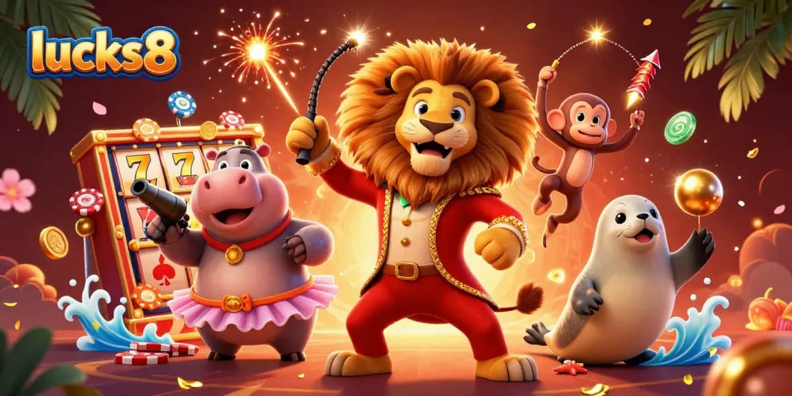 Experience excitement at lucks8 with vibrant slot games and circus characters
