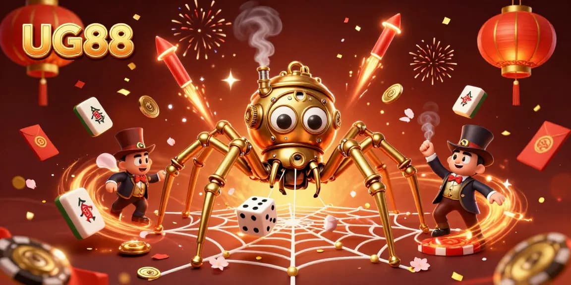 Engage with the vibrant UG88 casino scene featuring steampunk elements and dynamic gaming action.