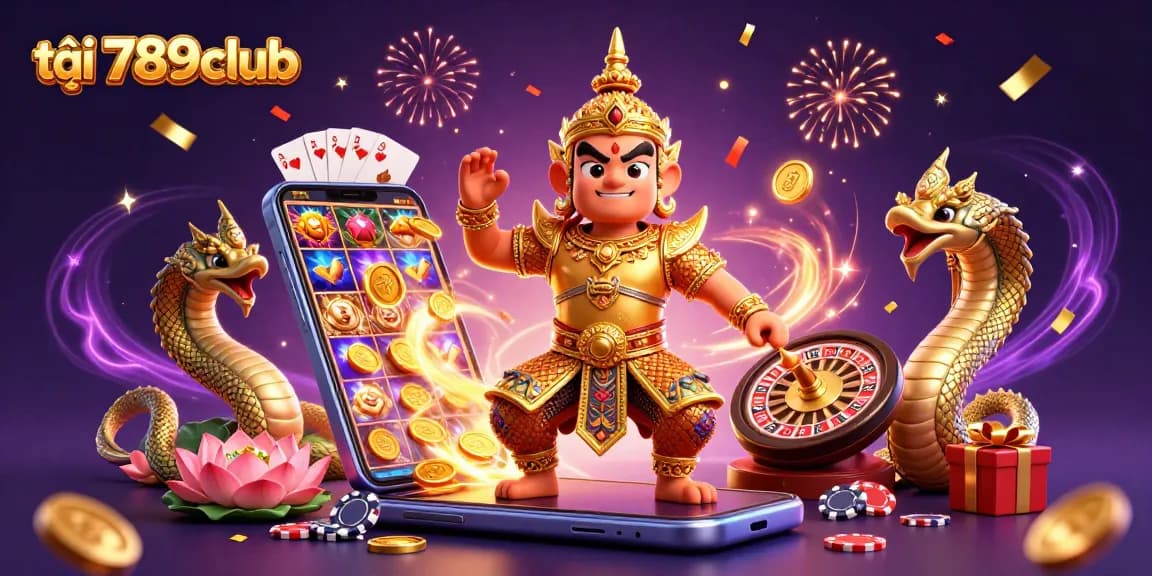 Experience thrilling games at tại 789club, featuring vibrant slot games, gold coins, and exciting gameplay.