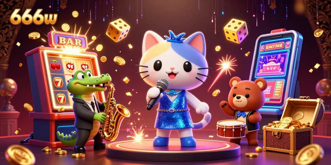 Experience the thrill of winning on 666w with vibrant 3D visuals and exciting casino games.