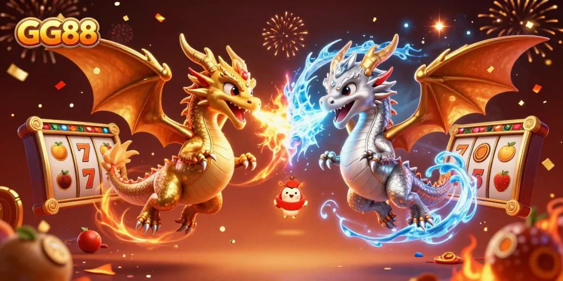 Engage in thrilling slot gameplay moments with GG88's dynamic dragon scene.