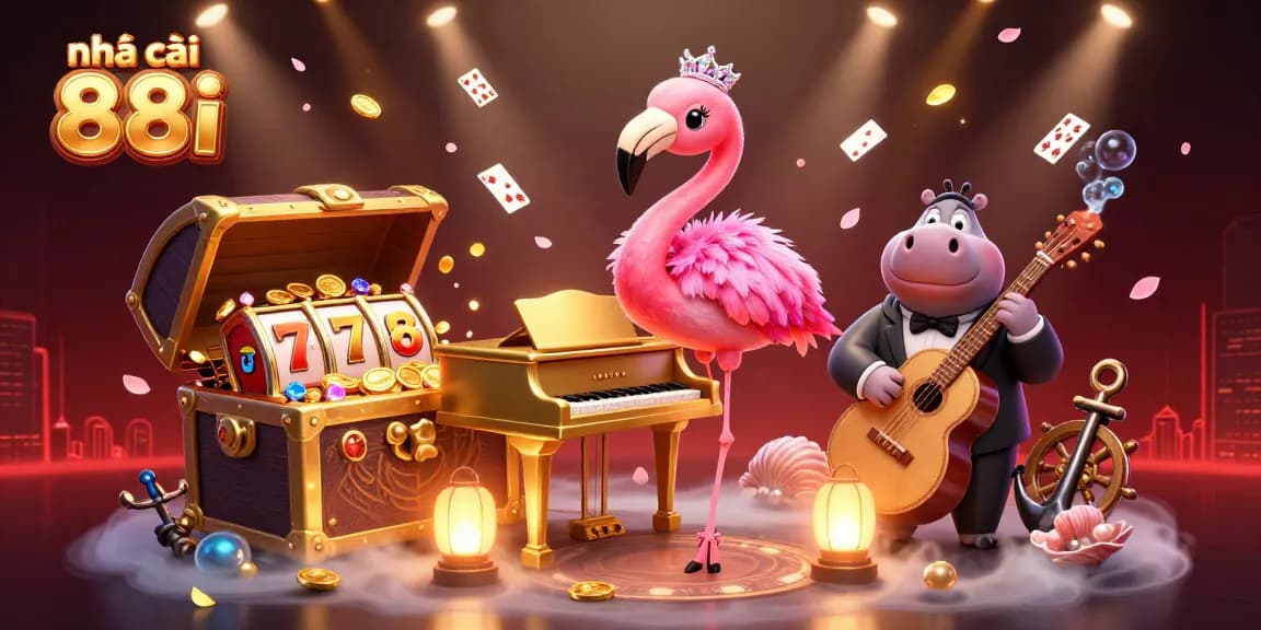 Experience the vibrant world of nhà cái 88i with a lively casino scene featuring engaging characters and dynamic game elements.
