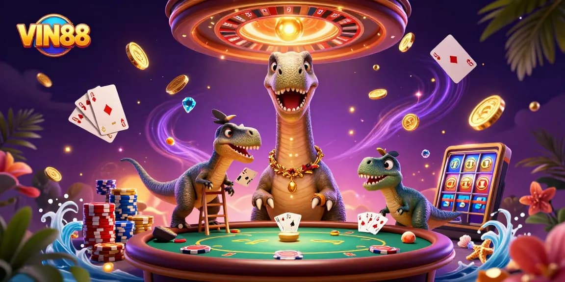 Join the excitement at VIN88 with dynamic casino interactions, vibrant 3D characters, and captivating visuals.