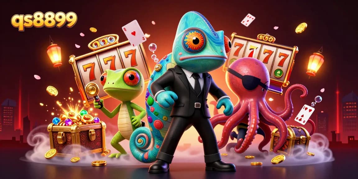 Engage with thrilling casino gaming at qs8899's interactive slots experience with vibrant characters and dynamic action.