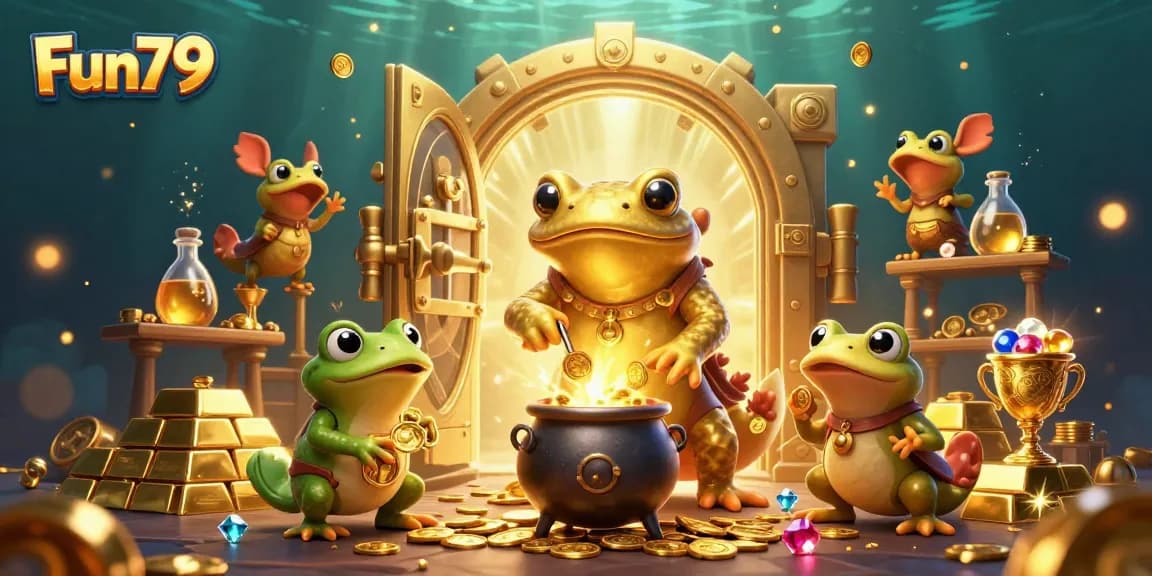 Experience Fun79's mesmerizing world of casino adventures with golden treasures and vibrant gaming!
