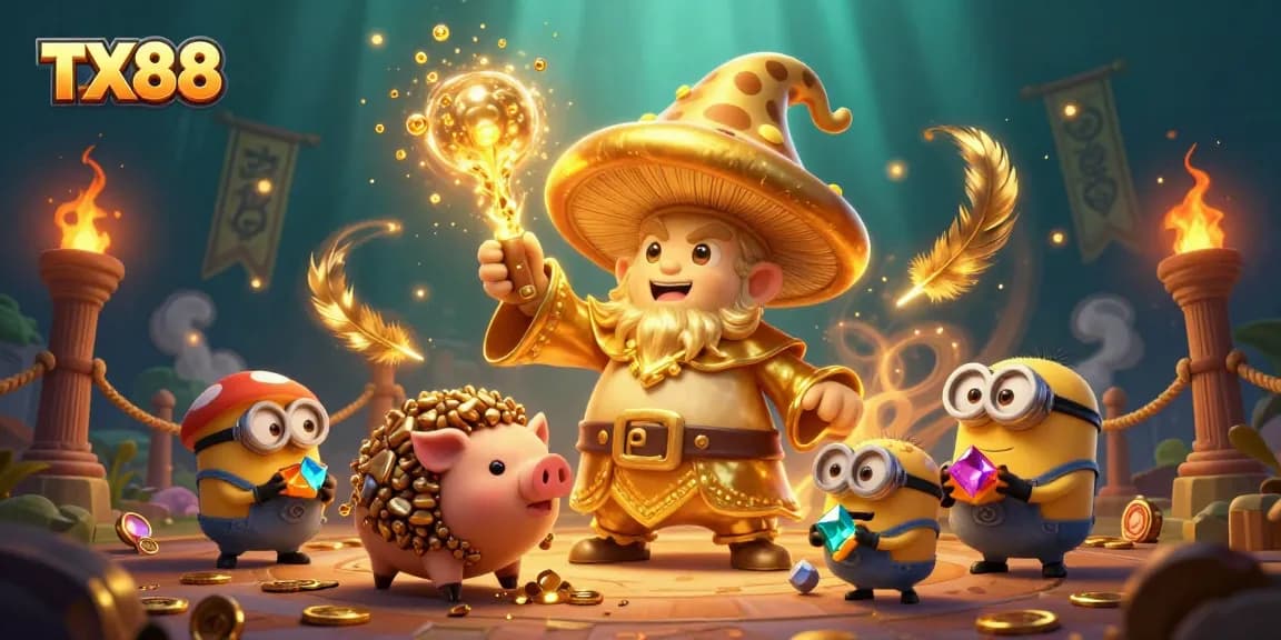 Engage with TX88's magical casino world full of treasures and excitement.