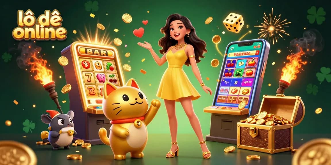 Experience thrilling lô đề online gameplay with vibrant characters and dynamic features in a captivating scene.