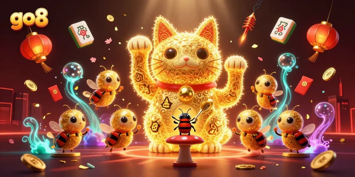 Experience the excitement of go8 with vibrant casino themes and dynamic 3D animations featuring lucky symbols.