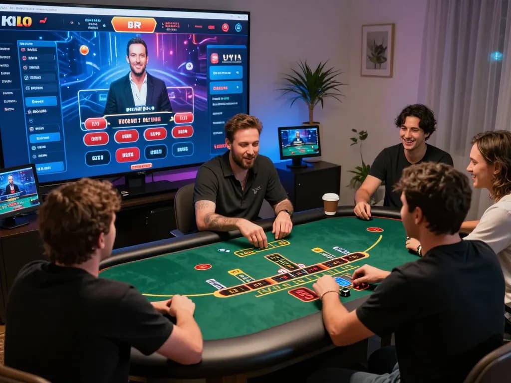 Players engaging at an online casino interface with live dealer blackjack, showcasing hm88 com vn.