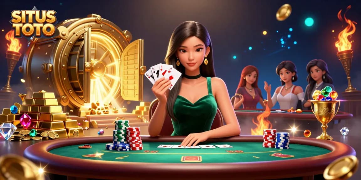Experience the thrill of SITUS TOTO with a winning poker strategy at a luxurious casino.