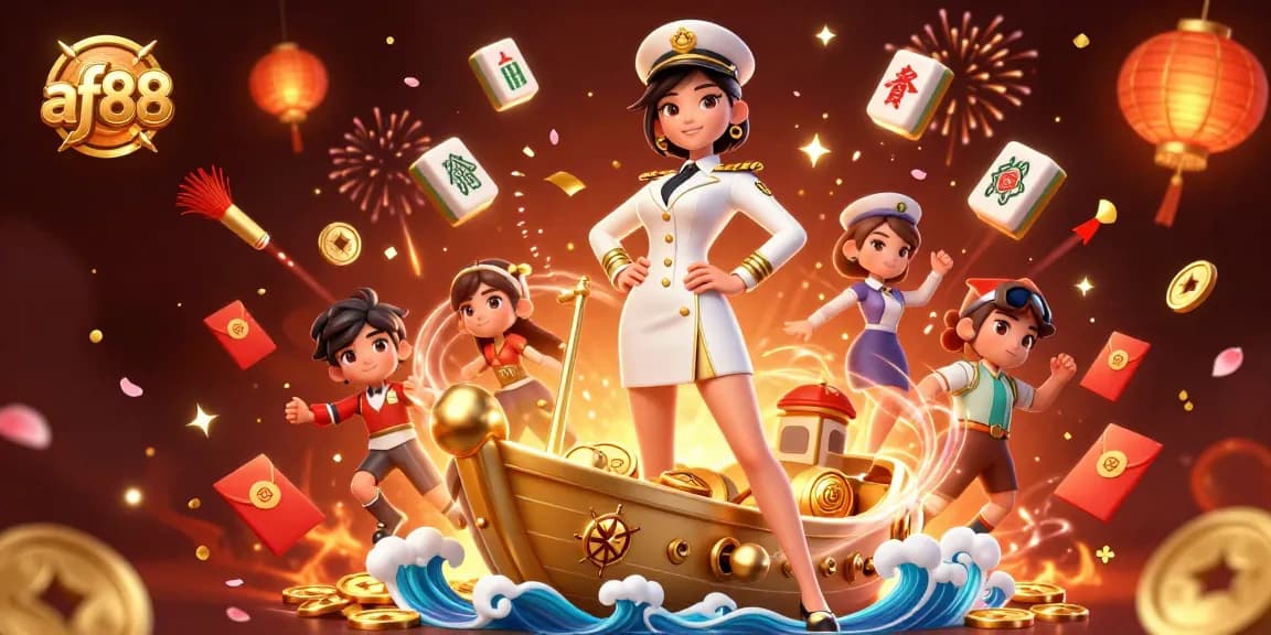 Experience thrilling wins at af88 with vibrant casino elements in a dynamic 3D illustration.