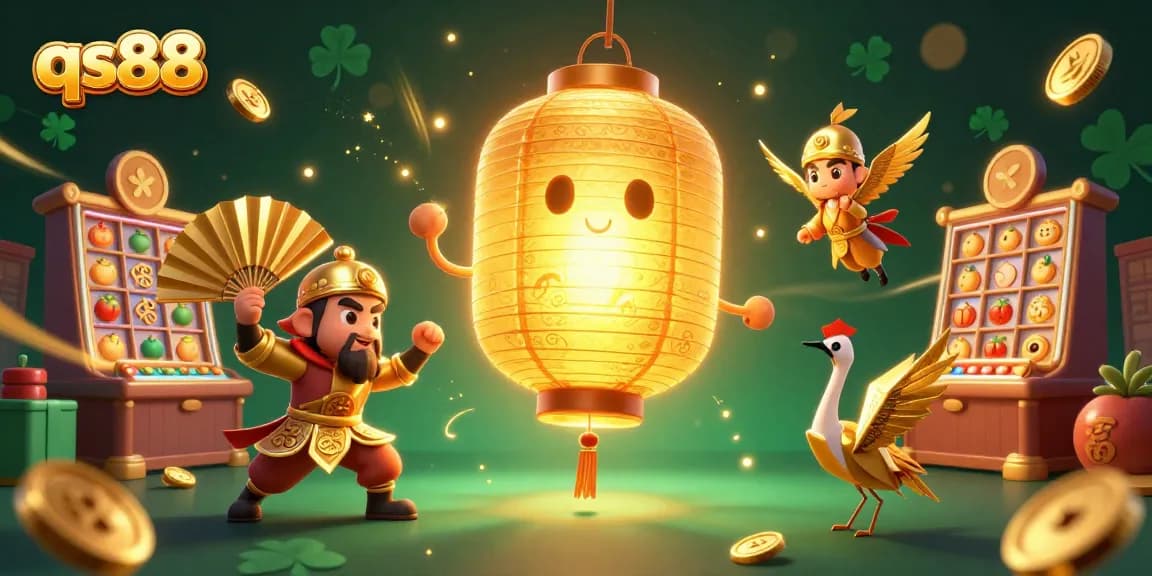 Experience thrilling gameplay at qs88 with our dynamic slot machines, golden coins, and winning symbols.