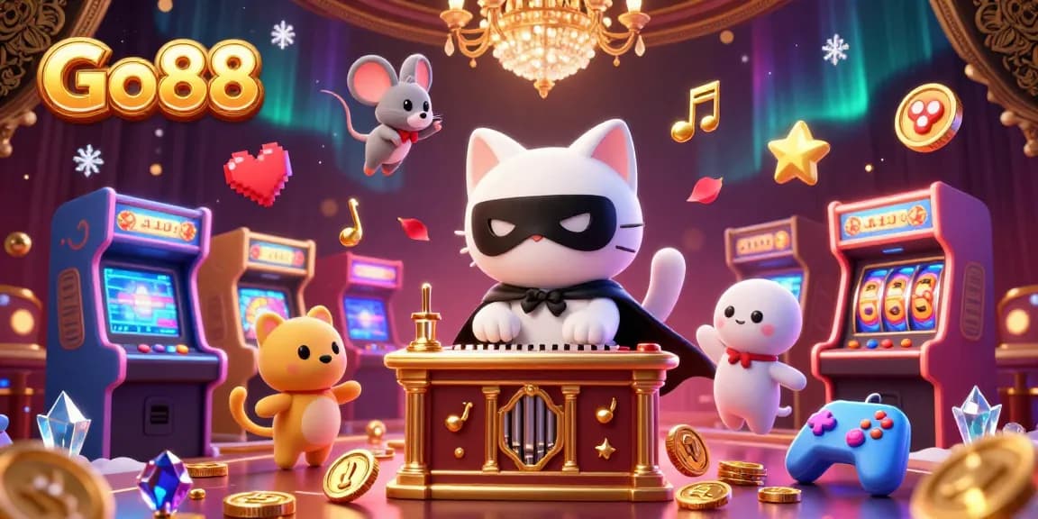 Experience thrilling gameplay at Go88 with captivating casino elements in a vibrant scene.