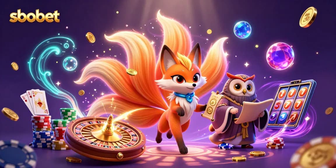 Experience sbobet's thrilling live casino with magical characters and vibrant gaming elements.
