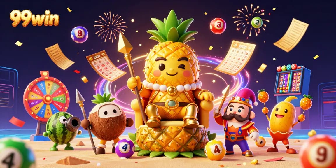 Experience thrilling gaming adventures with 99win's vibrant and playful 3D characters!