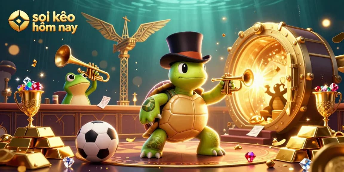 Place your bets with expert insights on soi kèo hôm nay, featuring dynamic sports betting elements and colorful characters.