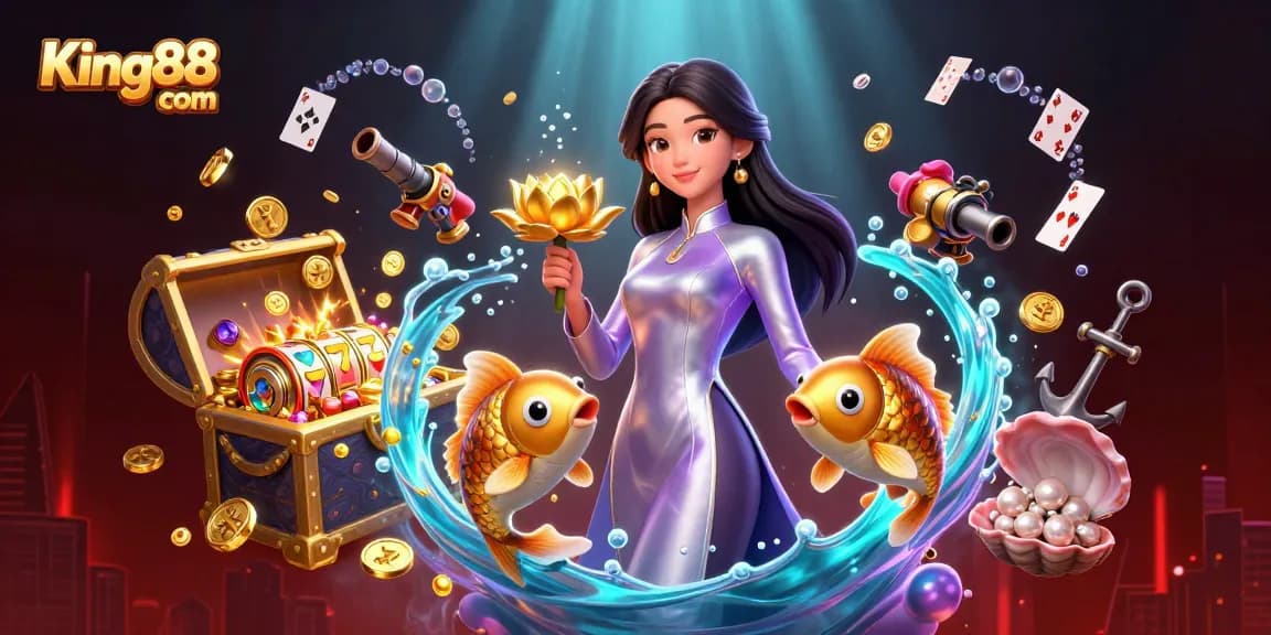 Experience exciting gambling action at King88 com with vibrant 3D graphics and captivating casino themes.