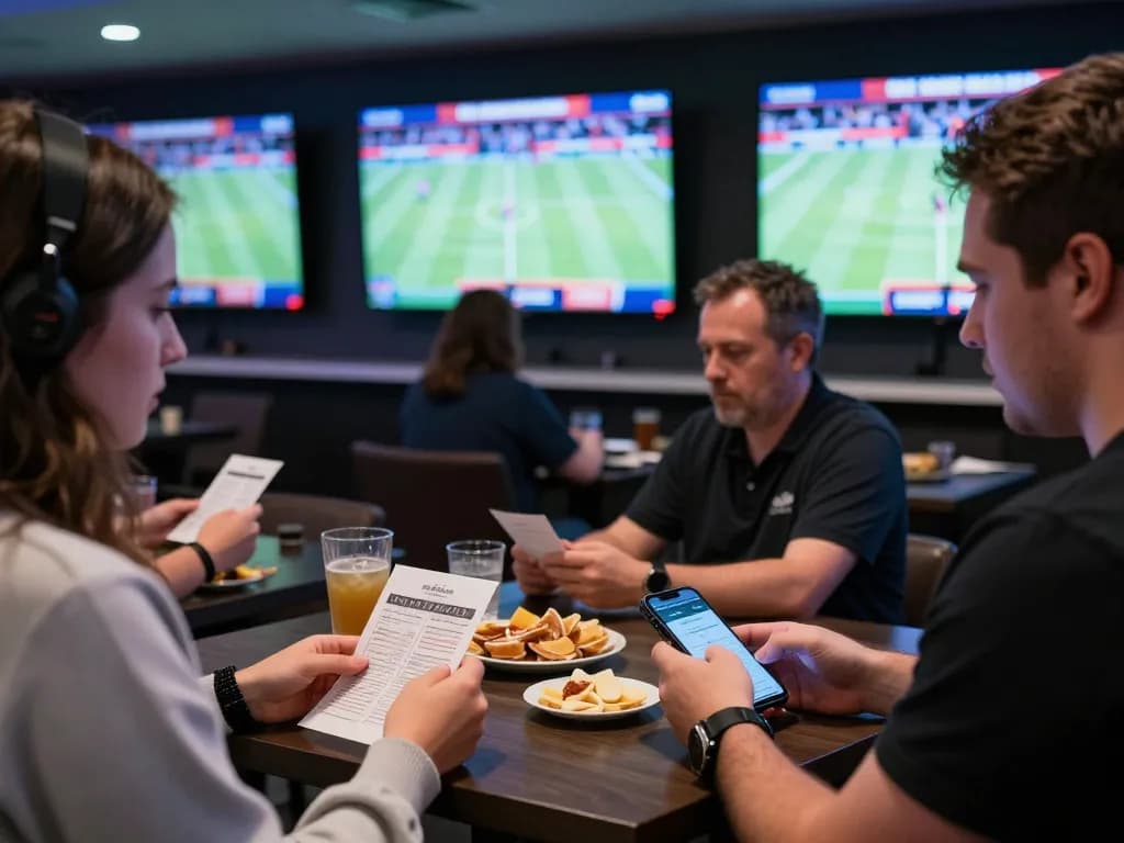 Betting excitement at a 79KING sports lounge with players engaged in thrilling wagers.