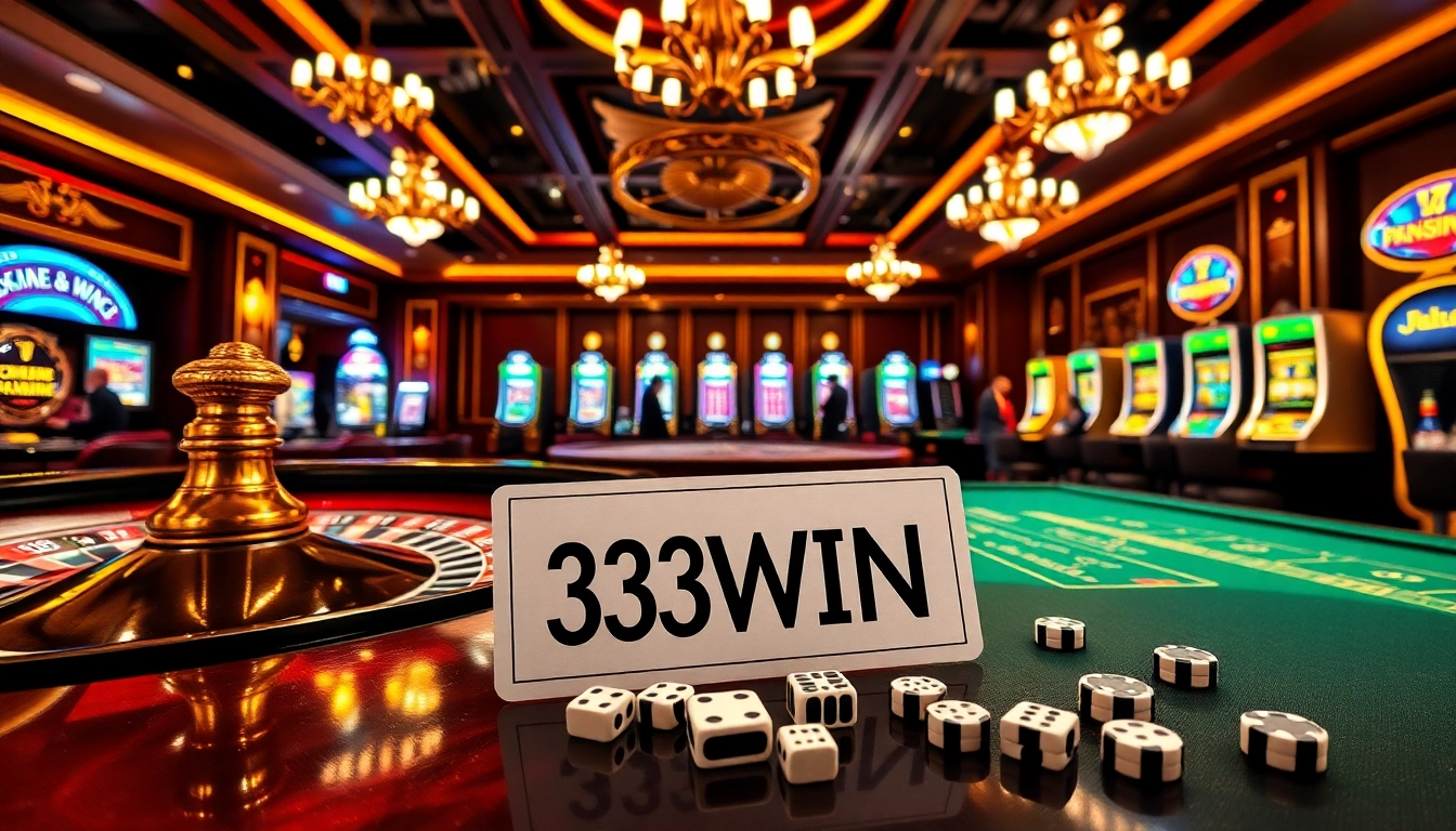Experience the excitement of 33WIN with vibrant casino tables and players in action.