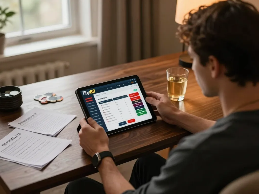 Engaging Fly88 đăng ký experience at home using a tablet for online betting registration