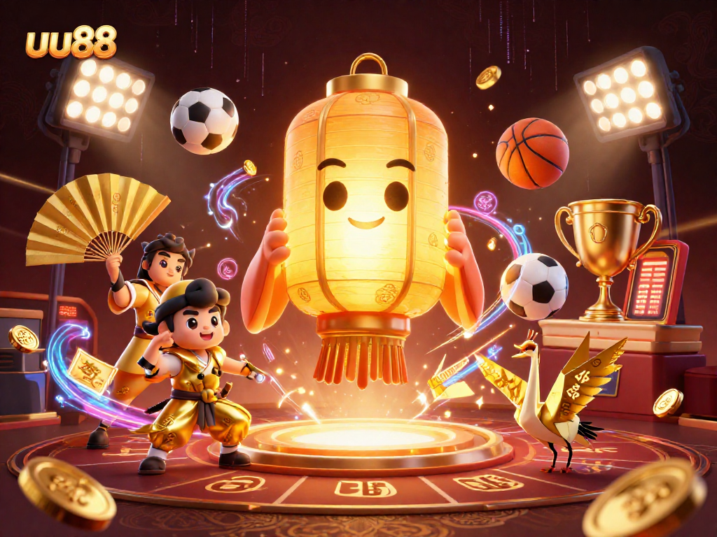 Experience thrilling wins at uu88 with a vibrant casino scene featuring dynamic sports elements.