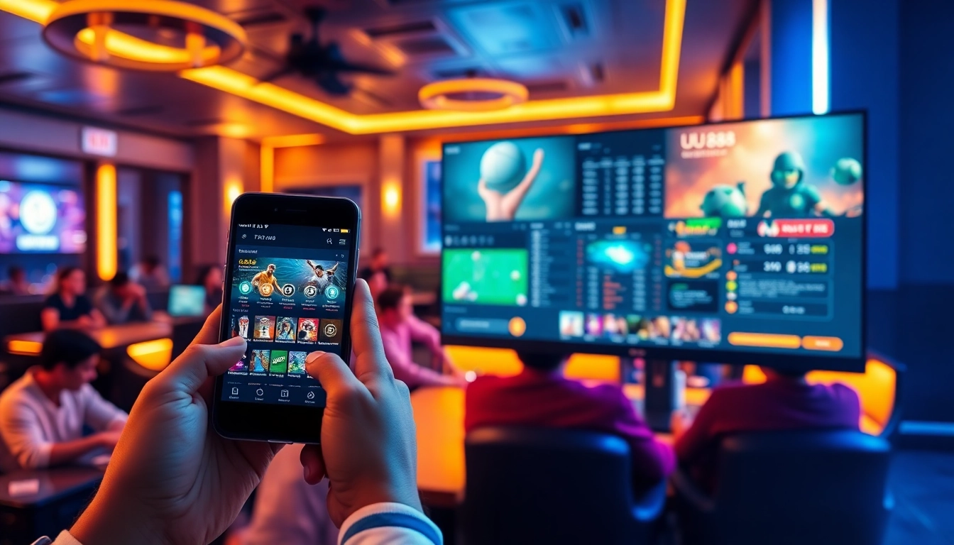 UU88's engaging online betting interface with vibrant gaming elements