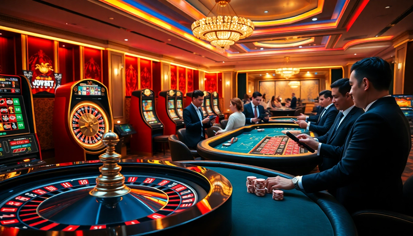 Experience the excitement at v9bet, where players engage with vibrant casino games and online betting.