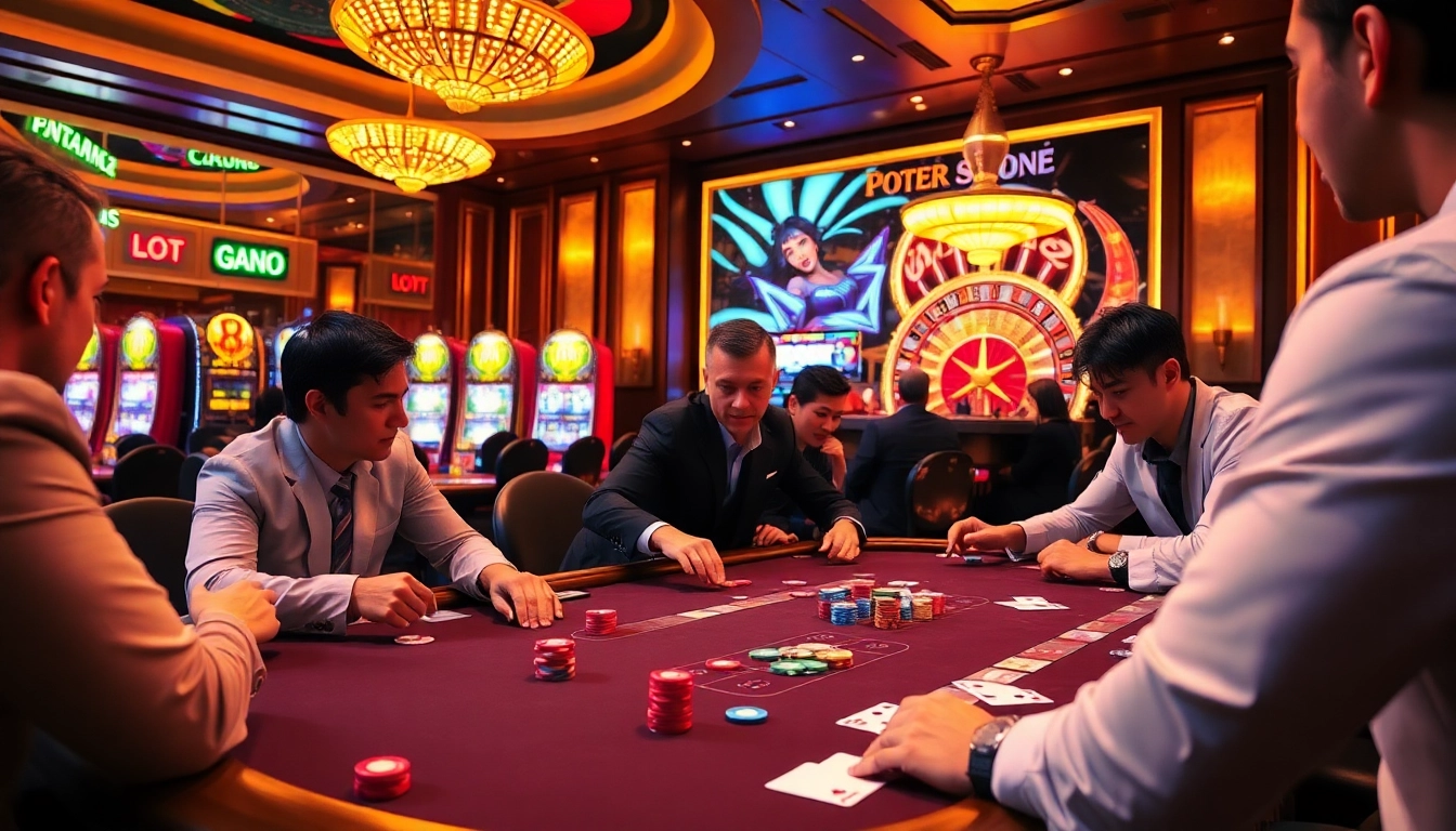 Engage in high-stakes poker at https://xx88casino.com/, with luxury atmosphere and vibrant casino elements.