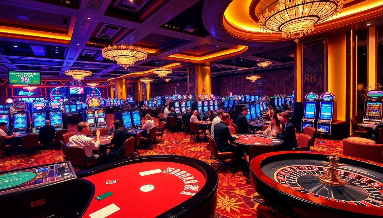 Experience excitement at SX88 while placing bets at poker and roulette tables.