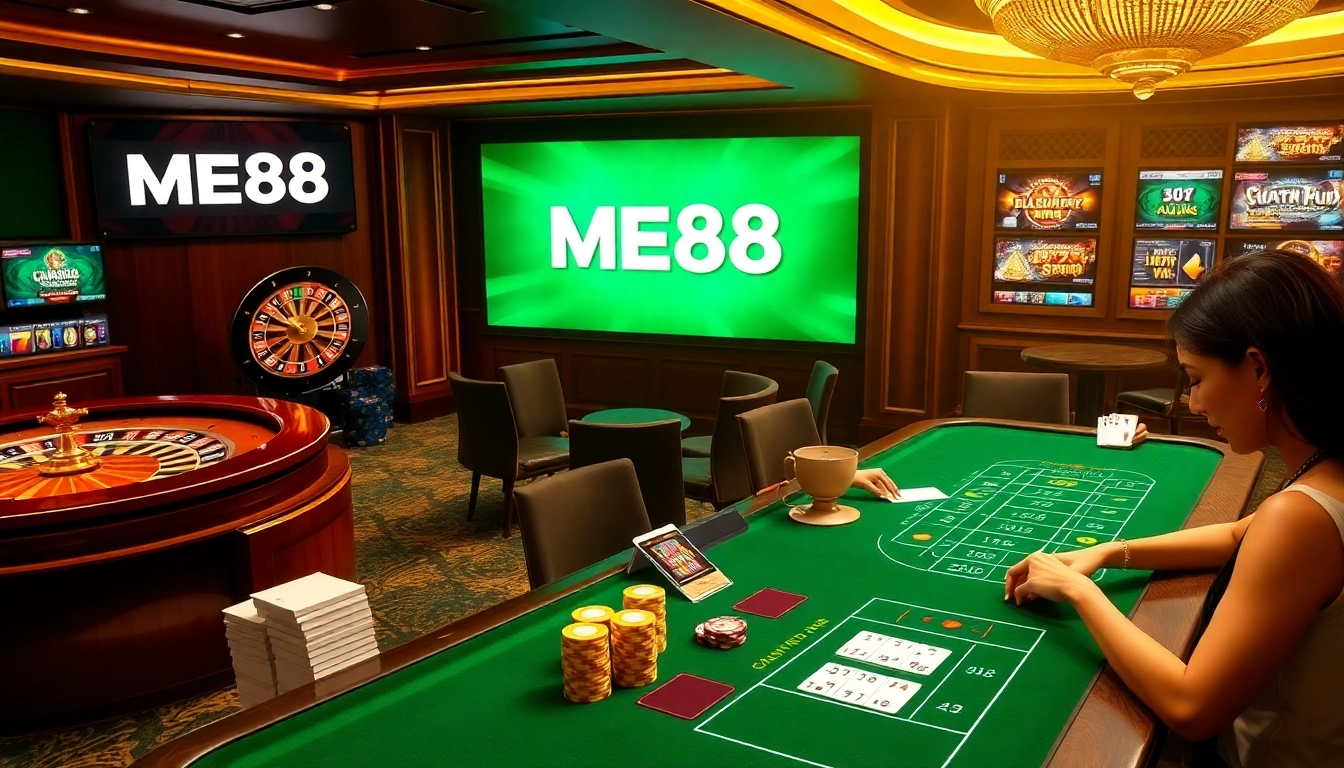 Experience the excitement of ME88 with engaging casino games and vibrant visuals.